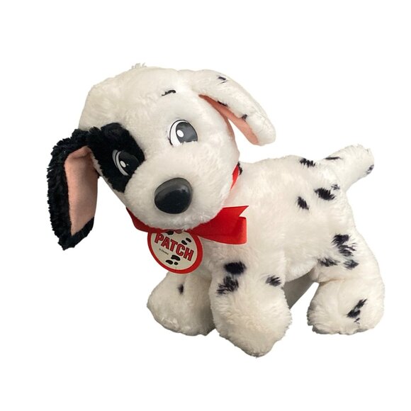Vintage 1991 Mattel Disney 101 Dalmatians Puppy Dog Patch Stuffed Plush Collar - Picture 1 of 16